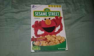 Rare Prototype Sesame Street Elmo Cereal Box Gm General Mills One Of A Kind?