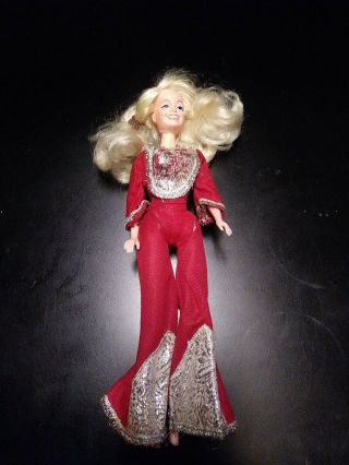 Dolly Parton Doll Vintage 12 " Poseable Red Jumpsuit Eegee