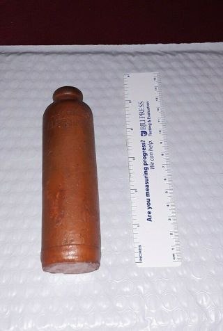 Antique Brown Stoneware Bottle 5 