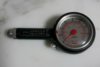 Vintage Drager Air/ Tire Pressure Gauge - For Porsche Rare