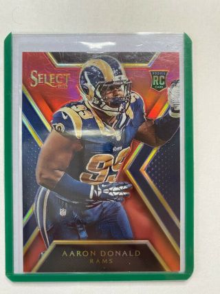 Aaron Donald 2014 Select Prizm Red Refractor Ssp (rare Rc) Hot Rookie /99