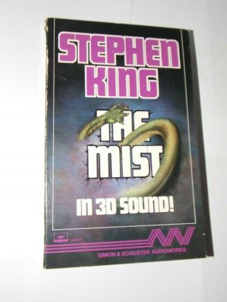 Stephen King The Mist Cassette Audiobook — In 3 - D Sound Rare