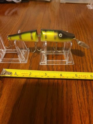 Creek Chub 2600 Jointed Pikie Lure Black Back Stripe With Gold Scale Deep