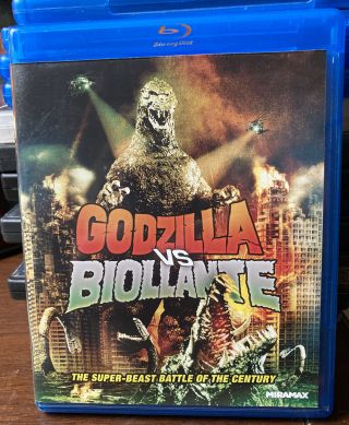 Godzilla Vs.  Biollante (blu - Ray,  2012,  Miramax) Oop Rare Out Of Print