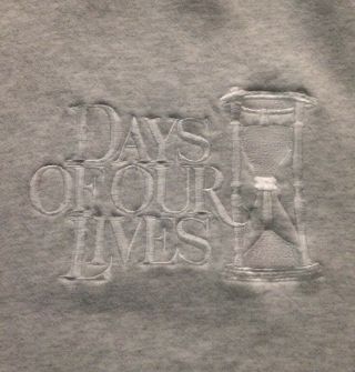 Rare Vintage 1990s Days Of Our Lives Soap Opera Embroidered Sweatshirt Size Xl