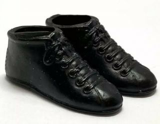 Vintage 1960’s Barbie Ken Doll Switzerland Or Boxing Black Hiking Boots Shoes