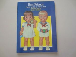 Best Friends,  Paper Doll In Color By Queen Holden