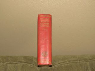 State Board Questions And Answers For Nurses 1947 Hardcover Antique Book
