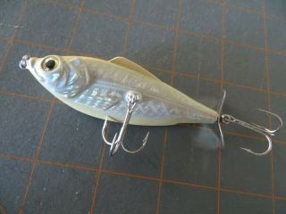 Vintage Xps Topwater Injured Minnow - White - 3 1/4 Inch