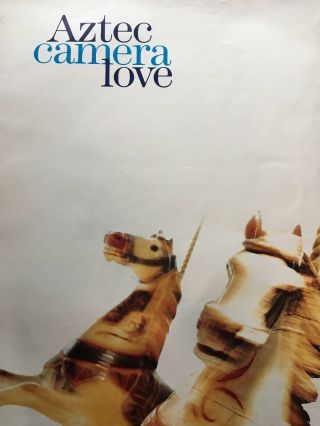 Aztec Camera Love Authentic & Rare Promo Poster 1987