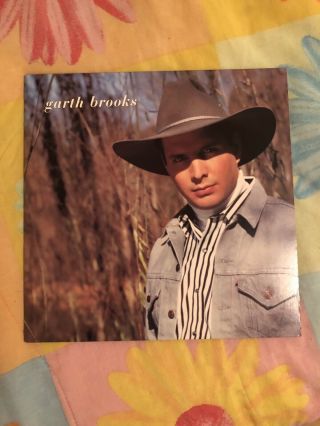 Garth Brooks Self Titled Debut Lp W/lyrics Inner Capitol Vinyl Rare