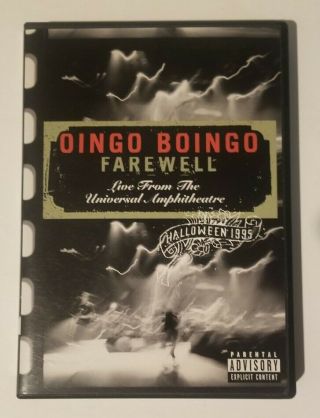 Oingo Boingo - Farewell Live From Thr Universal Amphitheatre Dvd [very Rare]