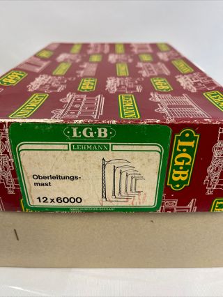 12x 6000 Oberleitungs - Mast Lgb/ Lehmann Rare
