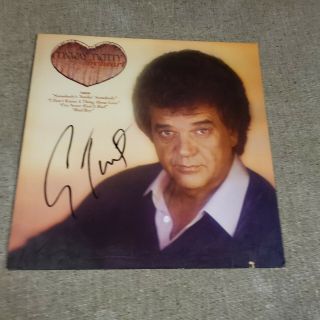 Conway Twitty By Heart Lp Rare Signed Autographed On Front Cover