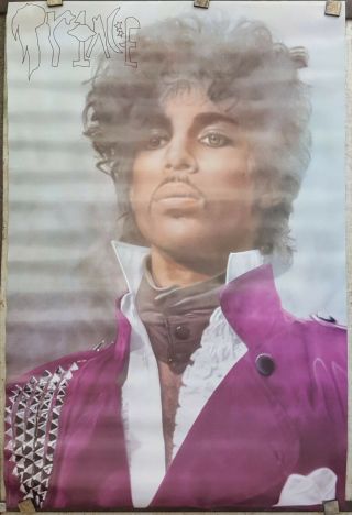 Prince 1999 Era Poster 1983 Purple Trenchcoat 23x35 Approx Rare