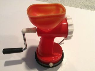 Pasta Maker Vintage Plastic Grinder Type With Four Different Moldings