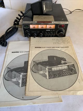 Rare Kris Xl - 50 Citizens Band Mobile Transceiver With Operating Instruction