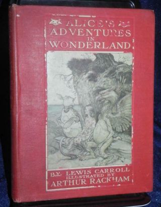 Alice In Wonderland Carroll 13 Ill Rackham 1908 1st Edition Rare