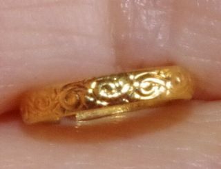 14k Gold Filled Round Etched Clasp Connector Ring For Chains Pendents 8mm