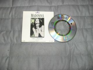 Madonna - Like A Prayer - Rare 1989 - 3 " Cd Single