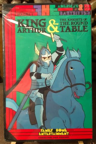 King Arthur & The Knights.  Round Table Rare Toei Anime Ver F.  H.  E.  Big Box Vhs