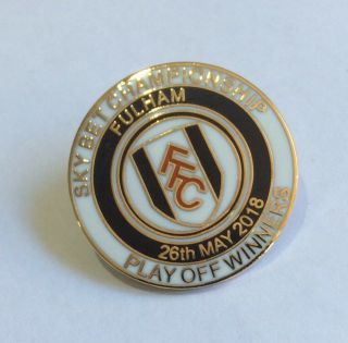 Fulham Football Club Fc Badge Enamel Supporters Ffc Rare Promotion Pin
