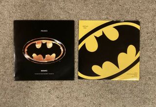 Prince Batdance Partyman 7” Vinyl Records Batman Soundtrack 1989 Tim Burton Rare