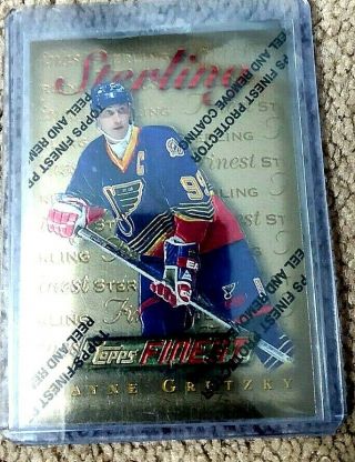1995/96 Topps Finest Gold 180 Wayne Gretzky Kings Rare