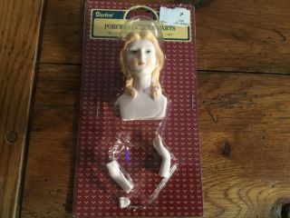 Darice Porcelain Doll Parts Angel Head And Hands 2.  75 " Craft No 1224 - 22 Nip
