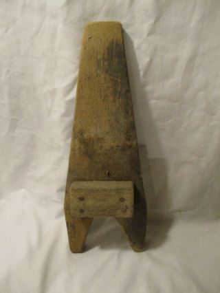 Primitive wooden Boot Jack Shoe Remover Vintage 2