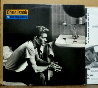 Chris Isaak Heart Shaped World Lp Vinyl Record 1989 Rare First U.  S.  Pressing
