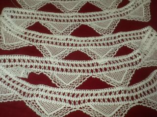 Antique&vintage Handmade Long Wide Cotton Crochet Lace Trim Code:b108