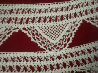 Antique&Vintage Handmade Long Wide Cotton Crochet Lace Trim Code:b108 3