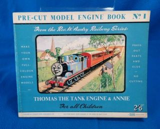 Rare Thomas The Tank Engine & Annie Pre - Cut Model Engine Book 1 1957 Shaw Ward