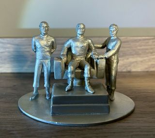 Star Trek Pewter Rawcliffe Figurines Kirk,  Spock,  Mccoy Rare Group Display