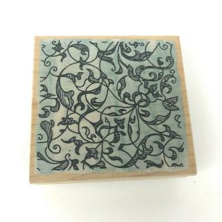 Antique Pattern 1953h Rubber Stamp By Penny Black 2.  75 " X 2.  75 "