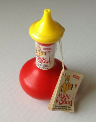 1981 Wham - O Magic Sand Red Genie Bottle Rare Kid 