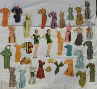 Vintage Whitman 1956 Claire Mccardell Paper Dolls Very Rare Almost 70 Yrs.  Old