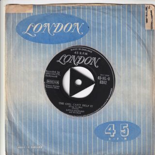 " Rare " Little Richard Band.  The Girl Can`t Help It.  Fair Only 1957 Rock & Roll 7 "