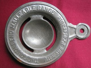 The South Bend Malleable Range Advertising Metal Egg Separator
