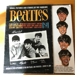 Rare Beatles " Songs Pictures And Stories Of The Fabulous Beatles " Sticker