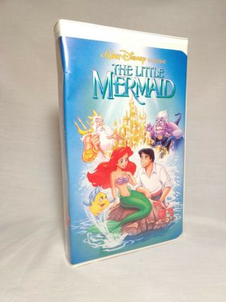 The Little Mermaid Disney Vhs Tape Banned Cover Rare Black Diamond