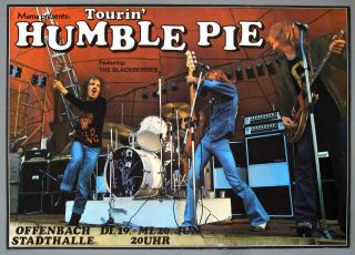 Humble Pie Steve Marriott Mega Rare Vintage 1973 Eat It Concert Poster