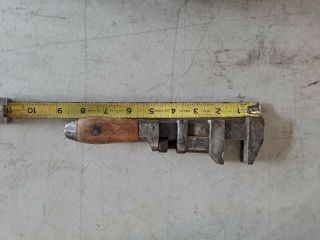 Antique L.  Coes Patented 8 - 1/2 " Adjustable Monkey,  Nut,  Pipe Wrench