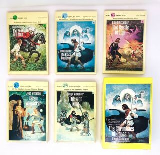 Rare Vintage 80’s The Chronicles Of Prydain By Lloyd Alexander Books Boxed Set