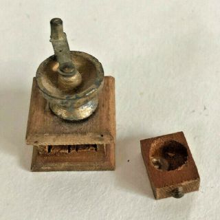 Vintage Shackman Dollhouse Miniature Coffee Grinder from 1960 ' s 3
