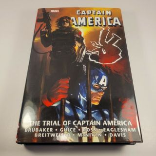 The Trial Of Captain America Omnibus By Ed Brubaker Hardcover Rare Oop Hc