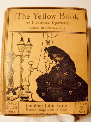 Rare Beardsley 1894 The Yellow Book Vol.  3 October