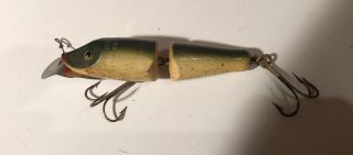 Vintage South Bend Jointed Pike Oreno Marked Obsolete Wood Lure