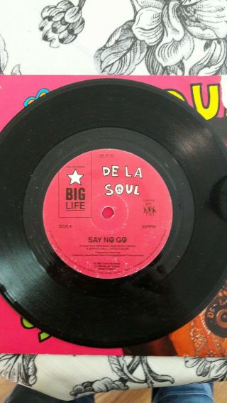 De La Soul ‎–say No Go 7 Inch Vinyl Rare Big Life ‎– Blr 10